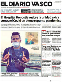Portada El Diario Vasco 2021-10-23