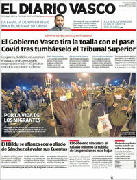 Portada El Diario Vasco 2021-11-23