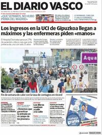 Portada El Diario Vasco 2021-04-24