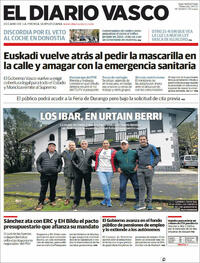 Portada El Diario Vasco 2021-11-24