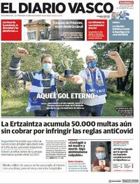 Portada El Diario Vasco 2021-04-25