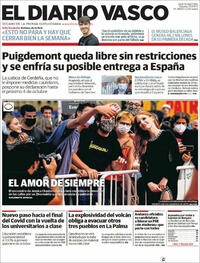Portada El Diario Vasco 2021-09-25