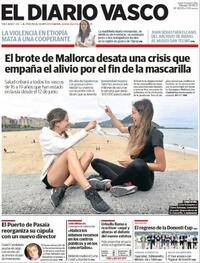 Portada El Diario Vasco 2021-06-26