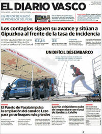 Portada El Diario Vasco 2021-10-26