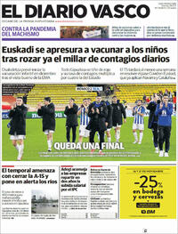 Portada El Diario Vasco 2021-11-26