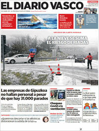 Portada El Diario Vasco 2021-11-28