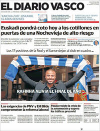Portada El Diario Vasco 2021-12-28