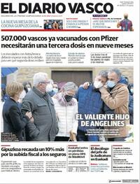 Portada El Diario Vasco 2021-04-29