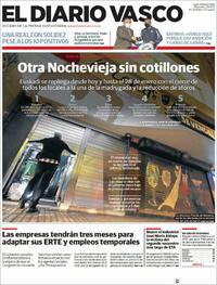 Portada El Diario Vasco 2021-12-29