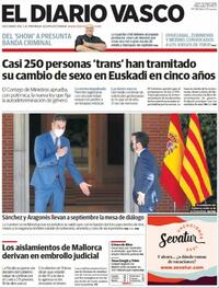 Portada El Diario Vasco 2021-06-30