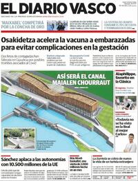 Portada El Diario Vasco 2021-07-31