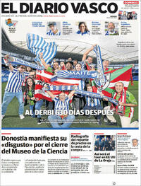Portada El Diario Vasco 2021-10-31