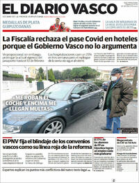 Portada El Diario Vasco 2022-02-01