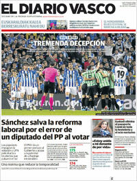 Portada El Diario Vasco 2022-02-04