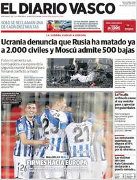 Portada El Diario Vasco 2022-03-04