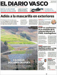 Portada El Diario Vasco 2022-02-05