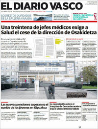 Portada El Diario Vasco 2022-12-05