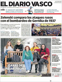 Portada El Diario Vasco 2022-04-06