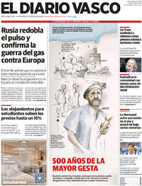 Portada El Diario Vasco 2022-09-06