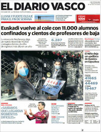 Portada El Diario Vasco 2022-01-07