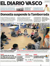 Portada El Diario Vasco 2022-01-08