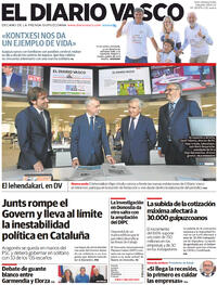Portada El Diario Vasco 2022-10-08