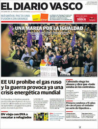 Portada El Diario Vasco 2022-03-09