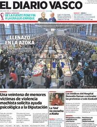 Portada El Diario Vasco 2022-12-09