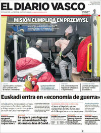 Portada El Diario Vasco 2022-03-10