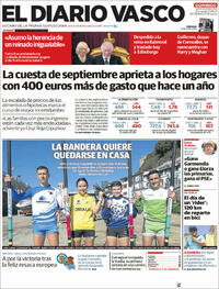 Portada El Diario Vasco 2022-09-11
