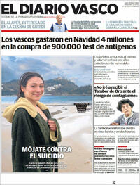 Portada El Diario Vasco 2022-01-12