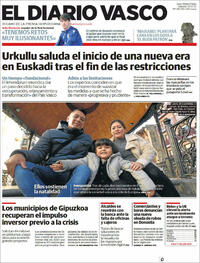 Portada El Diario Vasco 2022-02-12