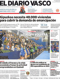 Portada El Diario Vasco 2022-12-12