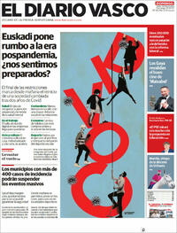 Portada El Diario Vasco 2022-02-13