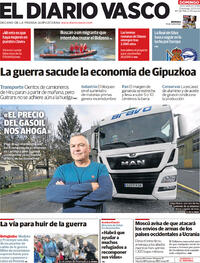 Portada El Diario Vasco 2022-03-13