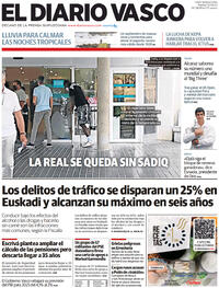 Portada El Diario Vasco 2022-09-13