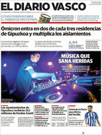 Portada El Diario Vasco 2022-01-14