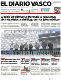 Portada El Diario Vasco 2022-12-14