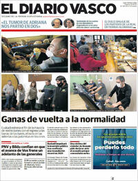 Portada El Diario Vasco 2022-02-15
