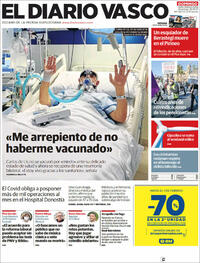 Portada El Diario Vasco 2022-01-16
