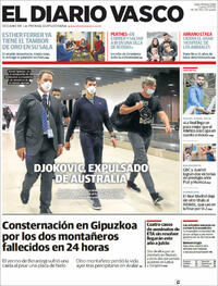 Portada El Diario Vasco 2022-01-17