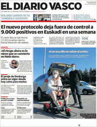 Portada El Diario Vasco 2022-01-18