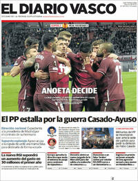 Portada El Diario Vasco 2022-02-18