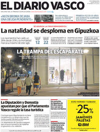 Portada El Diario Vasco 2022-08-18