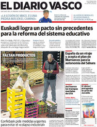 Portada El Diario Vasco 2022-03-19