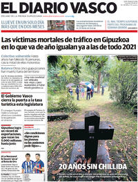 Portada El Diario Vasco 2022-08-19