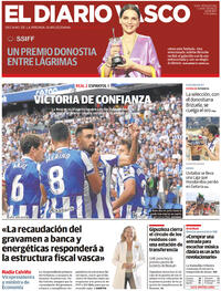 Portada El Diario Vasco 2022-09-19