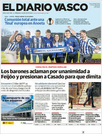 Portada El Diario Vasco 2022-02-24