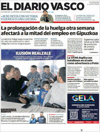 Portada El Diario Vasco 2022-03-24