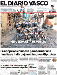 Portada El Diario Vasco 2022-08-24